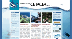 Desktop Screenshot of fondazionecetacea.org