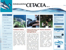 Tablet Screenshot of fondazionecetacea.org